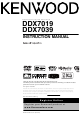 Kenwood DDX7019 Instruction Manual