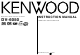Kenwood DV-6050 Instruction Manual
