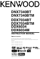 Kenwood DDX6034M Instruction Manual