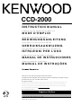 Kenwood CCD-2000 Instruction Manual