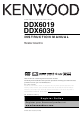 Kenwood DDX6019 Instruction Manual