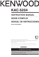 Kenwood KAC-5204 Instruction Manual