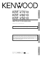 Kenwood KRF-V5010 Instruction Manual
