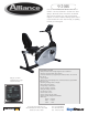 Keys Fitness Recumbent Bike AB920R Specification Sheet