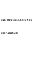 Keyspan USB Wireless LAN CARD none User Manual