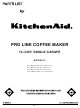 KitchenAid Pro Line 4KPCM050PM0 Parts List