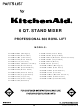 KitchenAid 4K Parts List