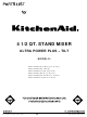 KitchenAid KSM100PSWW - Ultra Power Plus Stand Mixer Parts List