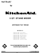KitchenAid KSM150PSAC1 Parts List