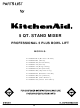 KitchenAid KV25G0XBU5 Parts List