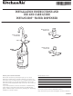 KitchenAid KHWC160 Series Installation Instructions And Use And Care Manual