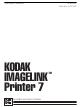 Kodak Imagelink Printer 7 Operator's Manual