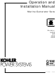 Kohler 3.5CFZ, 4CZ, 5CFZ, 6.5CZ Operating And Installation Manual