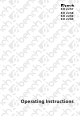 E-Bench KH 2258 Operating Instructions Manual