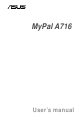 Asus MyPal A716 User Manual