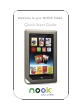 Barnes & Noble Nook Tablet 16GB Quick Start Manual
