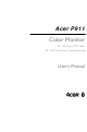 Acer P911 User Manual