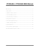 Biostar TF7025-M2 Bios Setup Manual