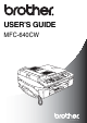 Brother MFC-640CW User Manual