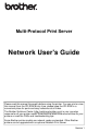 Brother HL-2700CN Network User's Manual