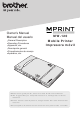 Brother MW120 - m-PRINT B/W Direct Thermal Printer Owner's Manual