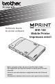 Brother MW-100 - m-PRINT B/W Direct Thermal Printer Software Manual
