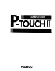 Brother P-touch II User Manual