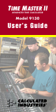 Calculated Industries 9130 User Manual
