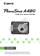 Canon Powershot A480 User Manual