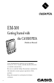 Casio Cassiopeia EM-500 Getting Started Manual
