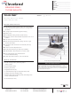 Cleveland SET-15 Specifications