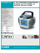 Coby TF-DVD170 Specifications