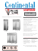 Continental Refrigerator 1F-LT-GD Specifications