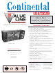 Continental Refrigerator BBC50-GD Specifications