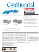 Continental Refrigerator DL1G-SS Specifications