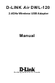D-link DWL-120 Manual