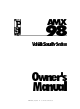 Prime Security Prime AMX 98 Owner's Manual