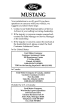 Ford 1996 Mustang Manual