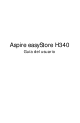 Acer Aspire easyStore H340 Guía Del Usuario