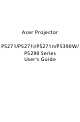 Acer P5290 User Manual