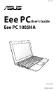 Asus Eee PC 1005HAB User Manual