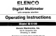 Elenco Electronics M-6100 Operating Instructions Manual