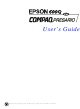 Epson Stylus Color 600Q User Manual