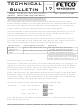 Fetco CBS-31P Technical Bulletin