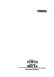 Fostex DCM100 Operation Manual