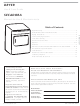 Frigidaire GLEQ2152EE0 Use And Care Manual