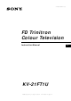 Sony KV-21FT1U Instruction Manual