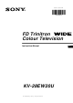 Sony KV-28EW20U Instruction Manual
