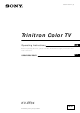 Sony KV-EF34M61 Operating Instructions Manual