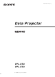 Sony VPL-ES3 Instruction & Operation Manual